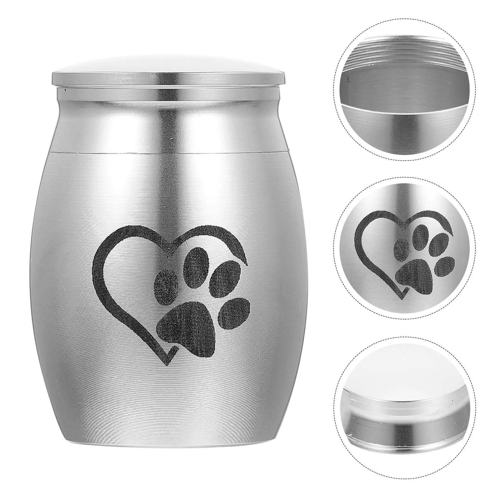 

Pets Urn Cat for Ashes Memorial Gift Decorate Dog Gifts Urns Dogs Silver Travel