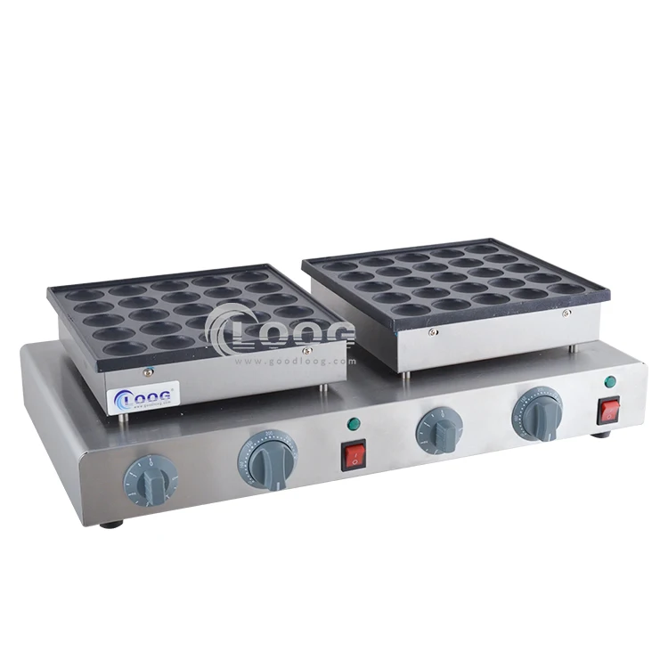 Elektryczna maszyna do robienia mini naleśników (poffertjes) z 50 otworami, komercyjna, do sprzedaży - hit sprzedaży.