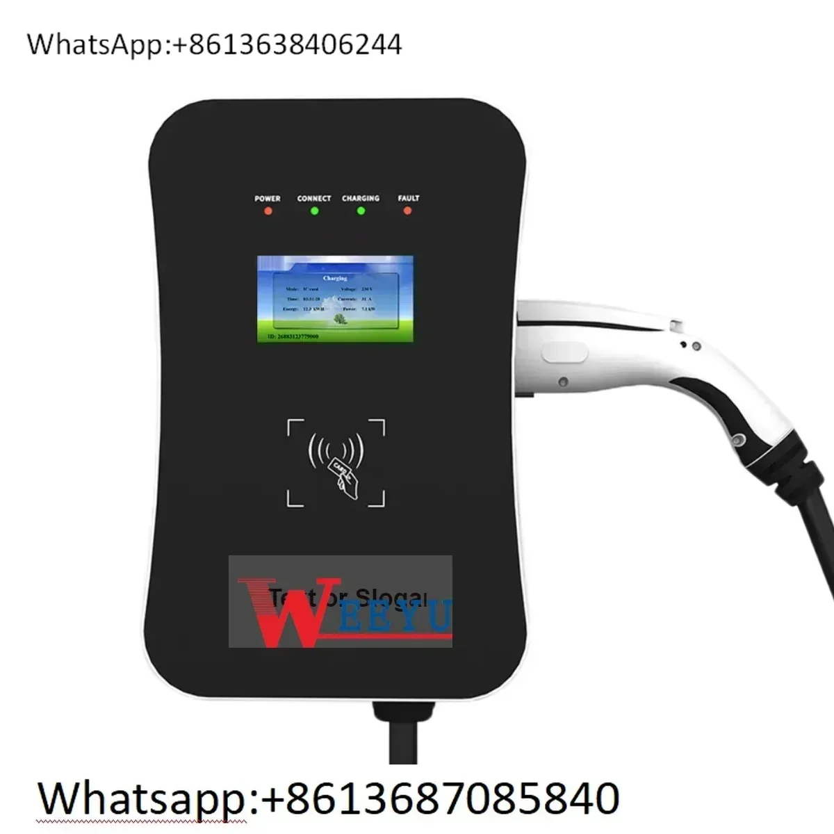 AC 7kW Wall-mounted EV Charging Station Type 2 for Electric Vehicle Charger