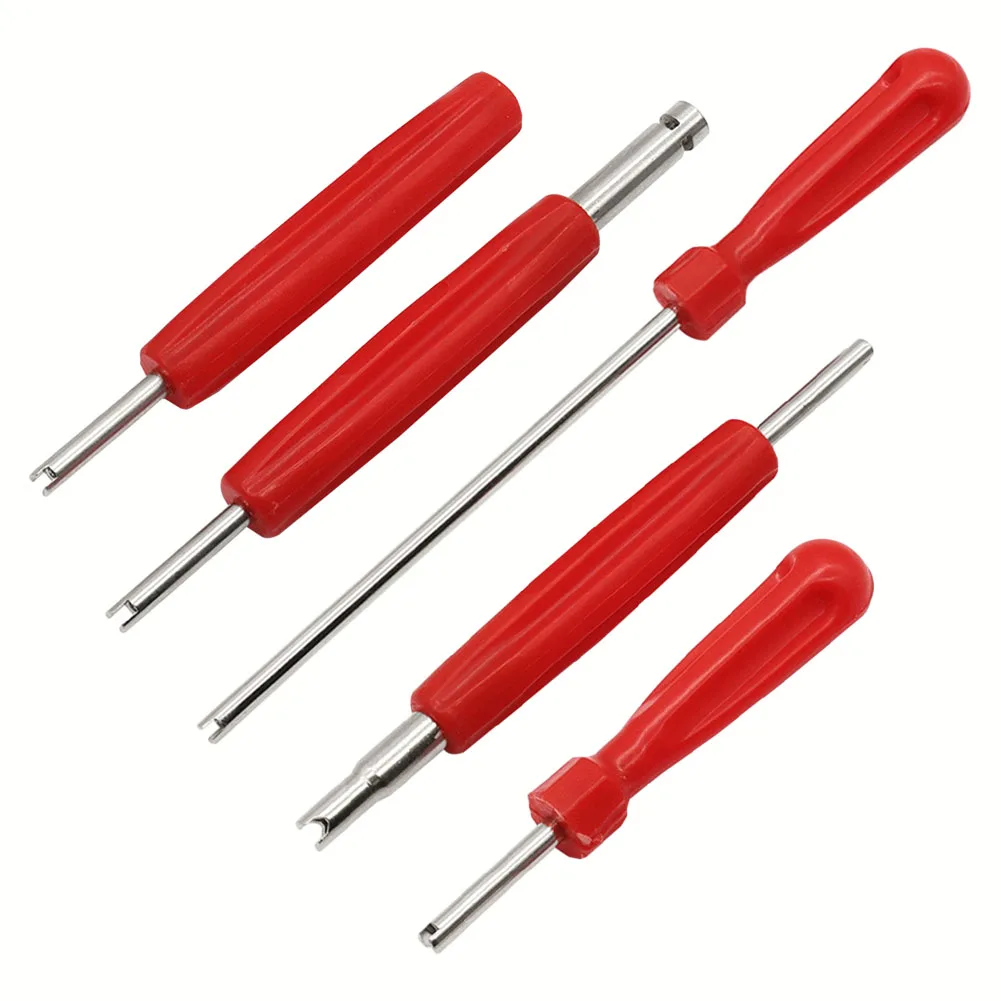 Tire Valve Core Screwdriver Tire Valve Stem Standard &Large Bore Nipple Removal & Inser Car Tire Valve Core Repairing Hand Tools