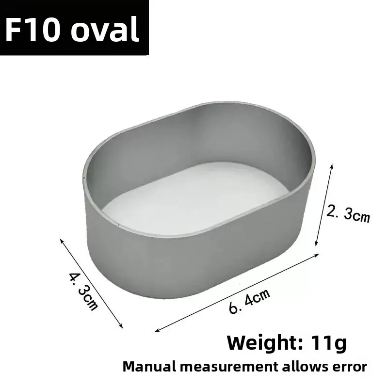 

10PC Oval Cheese Cake Home Snacks Cookies Tart Yogurt Baking Tools Mousse Ring Free Rim Alloy Lined PAnettone Baking Paper Molds