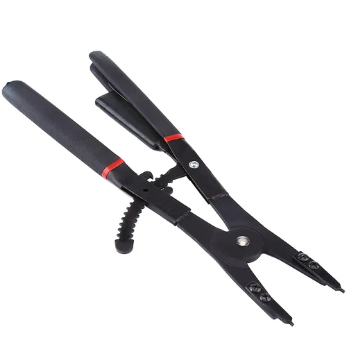 Imagen 2 del producto Alicates de anillo a presión universales, juego de herramientas de anillo de retención con puntas extraíbles de crimpado, alicates de anillo a presión