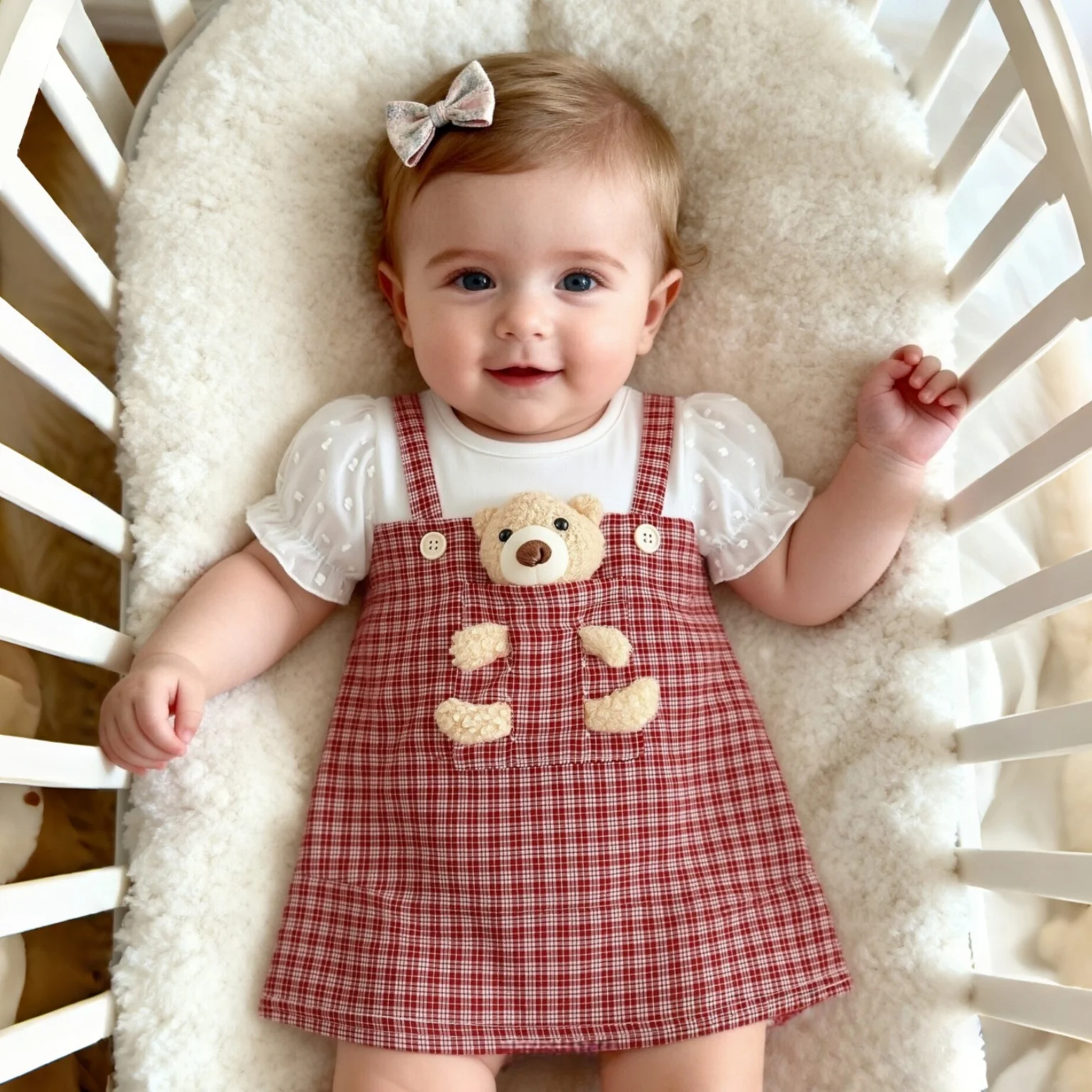 

Платье для малышей от 3 до 18 месяцев, новое летнее платье для маленьких девочек, удобное и мягкое повседневное модное платье с милым медведем, одежда для малышей