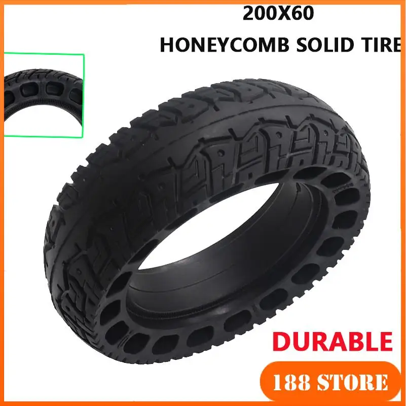 

For Suitable for small Wear-resistan Rubber Tire Heavy duty handcart 200x60 honeycomb solid tire