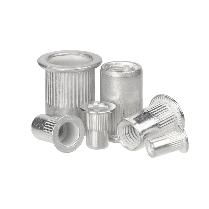 190/165/100pcs M3 M4 M5 M6 M8 M10 Aluminum Flat Head Rivet Nuts NutsInsert Cap Thread Insert Rivet Nut Tool Set