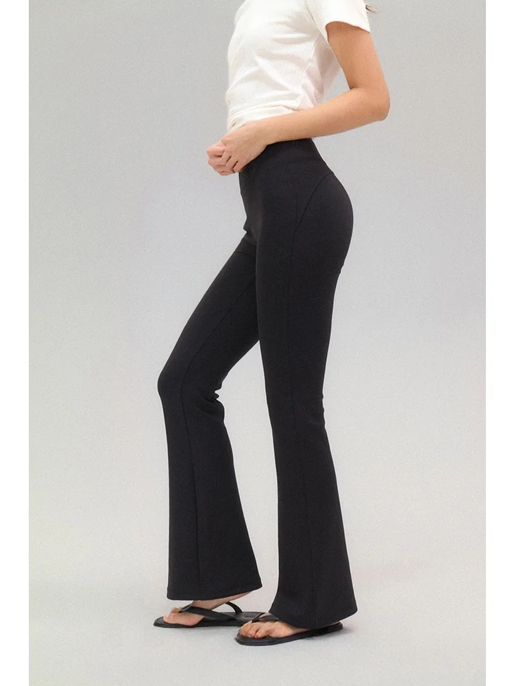 

High-Waist Slim Fit Yoga Pants Butt Lift Curvy Flowline by Bruncher Long Leggings Polyester Spandex Casual High Elastici