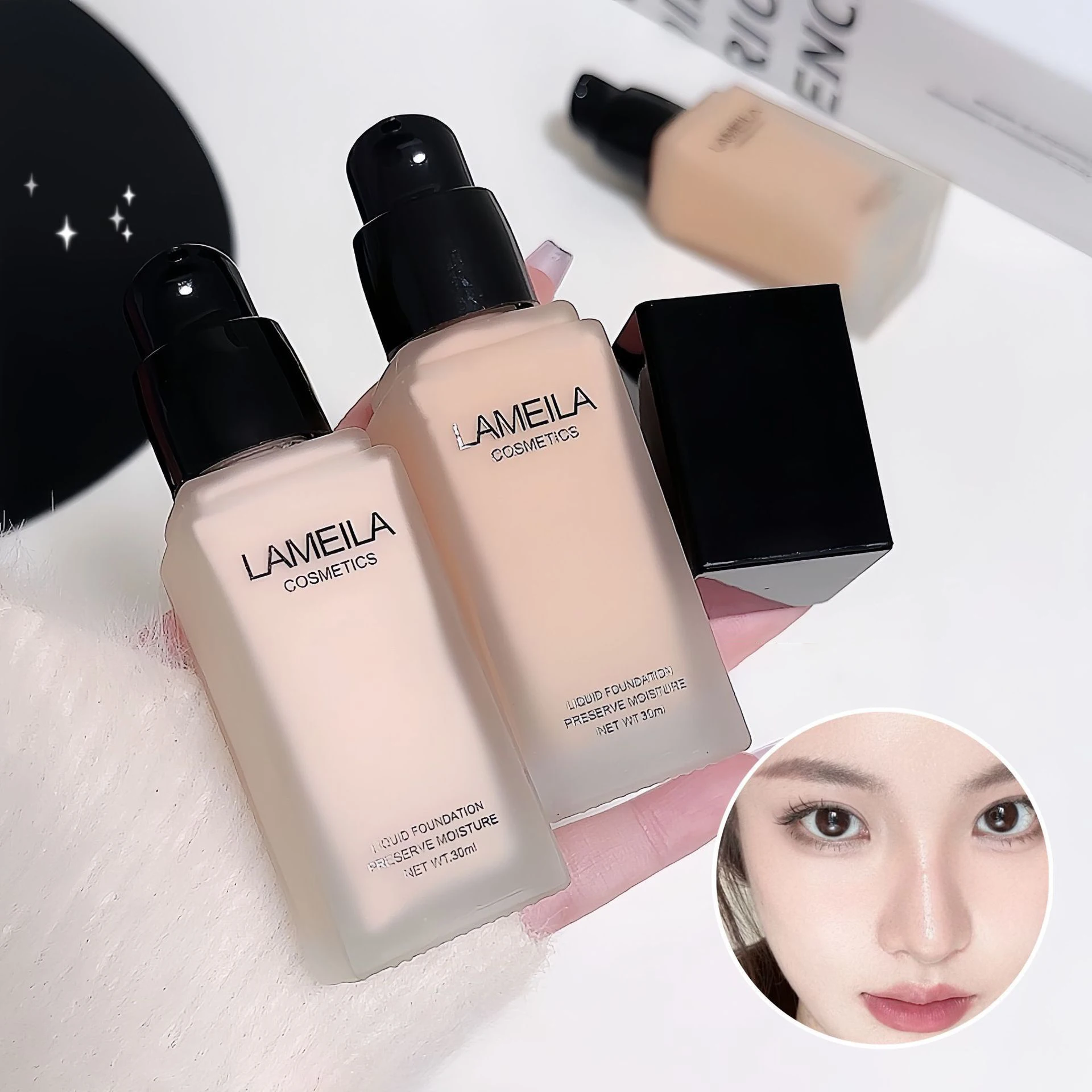 Base transparente hidratante, corrector humectante, maquillaje desnudo, maquillaje de sujeción pseudopigmentado para estudiantes
