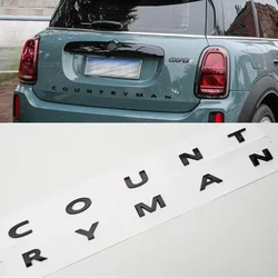 3D ABS Black Clubman Logo Countryman Emblem Letters Sticker Car Trunk Badge For Mini Cooper S Countryman R60 F60 Accessories