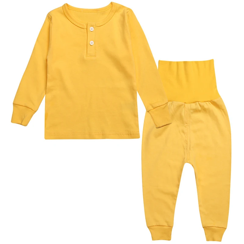 

2Piece Spring Autumn Toddler Girl Boy Outfits Korean Casual Solid Long Sleeve Kids Set Baby Tops+Pants Children Clothes BC1547