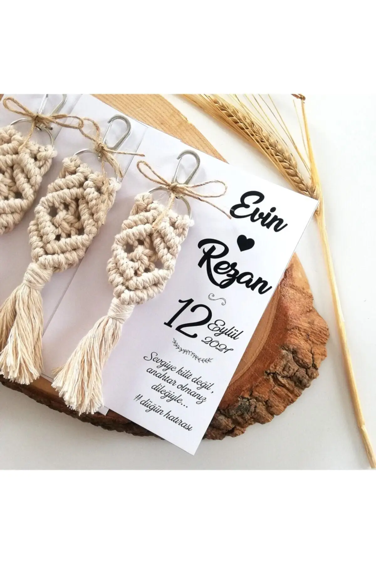 

Macrame Keychain 50 Pcs Customizable Wedding Birthday Engagement Wedding Party And Events With You For