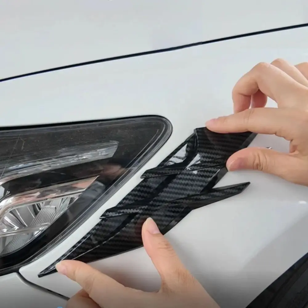 

1 пара, простая установка, самоклеящаяся автомобильная наклейка, водонепроницаемая, с защитой от ультрафиолета, авто фары, бровей, автомобильная полосатая наклейка, Стайлинг автомобиля