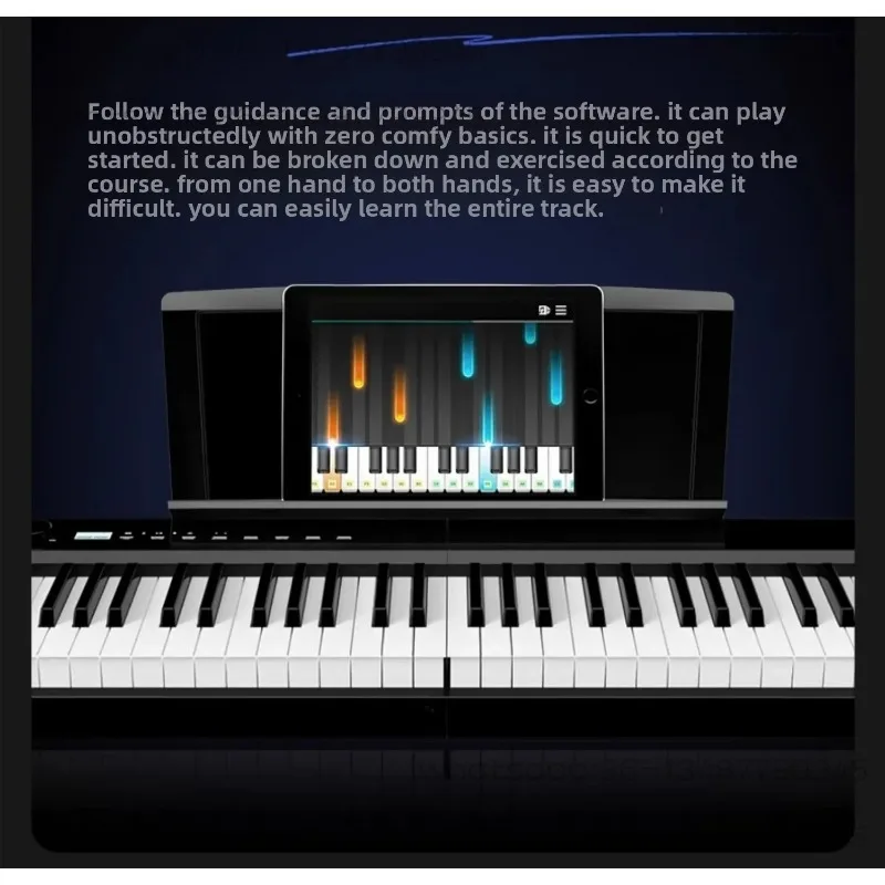 

Складное электрическое пианино с тяжелым молотком, 88-клавишное портативное домашнее профессиональное электронное пианино для начинающих