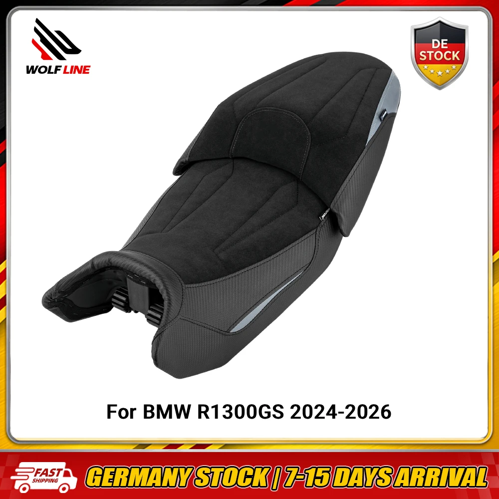 Image of Beheizbares Sitzkissen für BMW R1300GS 2024-2026 Vorderer Fahrer Hinterer Beifahrer Komfort-Pad-Abdeckung Warmes Gepolstertes Motorrad-Sitzkissen