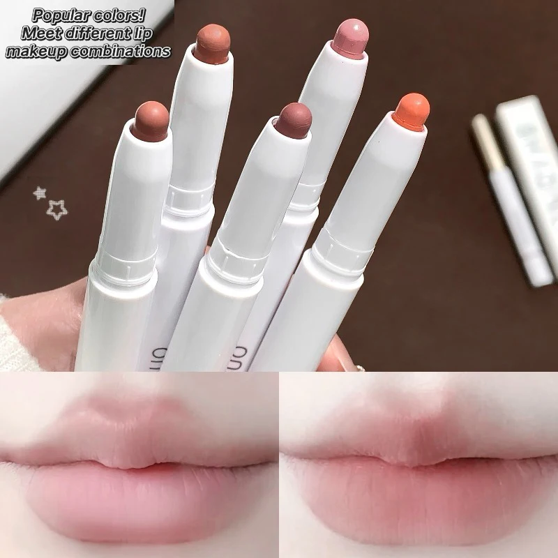 Matte Lip Liner Pencil Waterproof Multi-use Smooth Velvet Lip Outline Lipstick Pen Shaping Plump Lips Contour Lasting Lip Makeup