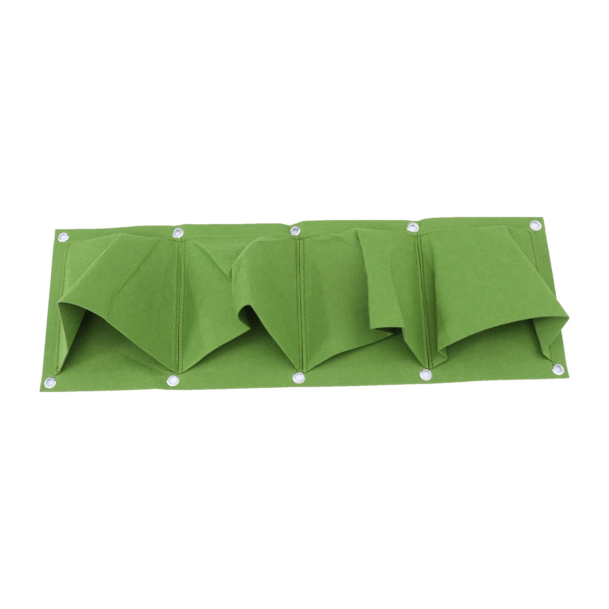 

4-Pockets Planting Bag Non-Woven Felt Horizontal Wall Mounted Planter Outdoor Indoor Garden Vegetable Flower Growing Container