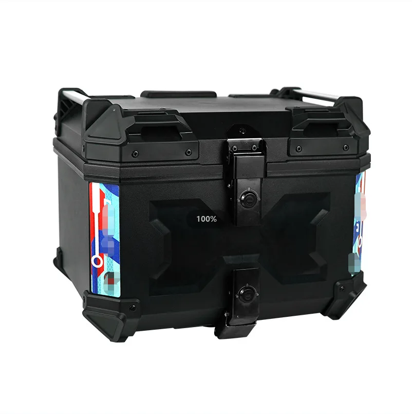 45Lpp plastic trunk motorcycle scooter trunk waterproof large capacity trunk luggage quick release wholesale