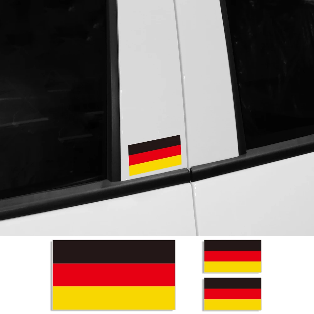 5 Sizes Germany Flag Creative Car Sticker Auto Motorcycle Decoration PVC Stickers Waterproof Styling Decals Car Accessories