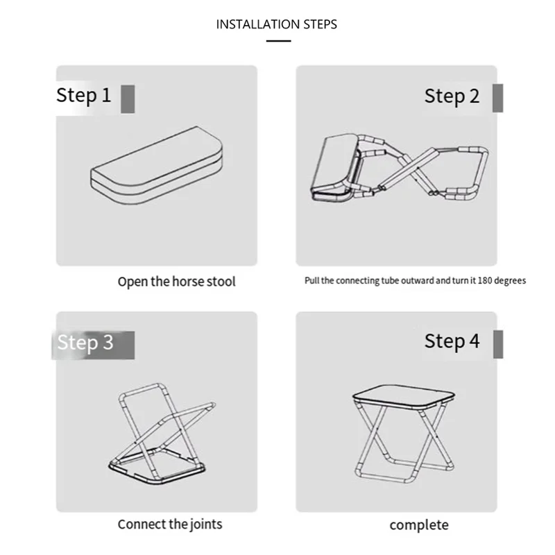 

A64T-Складной табурет для кемпинга с сумкой для хранения, табурет для кемпинга, подходящий для альпинизма, рыбалки, отдыха, легко носить с собой