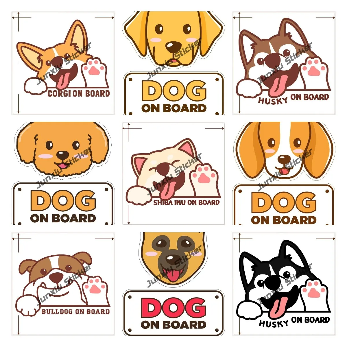 

Puppy on Board Car Sticker Puppy Dog on Board Sticker for Cars Dog Bumper Car Sign Pet Window Car Sticker Dog In Car Sticker