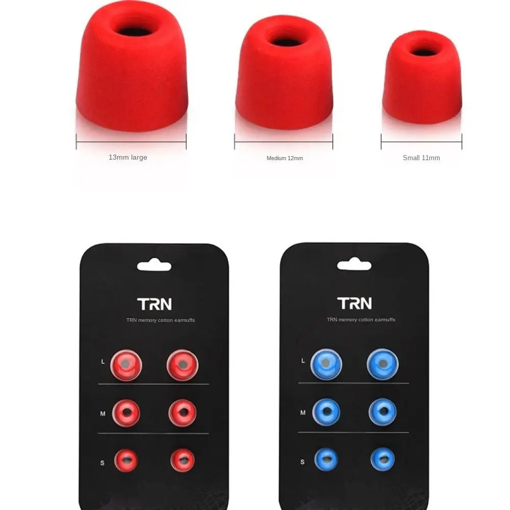 3Pair(6pcs) Universal Noise Isolating Ear Tips Pads Comfortable Upgrade Earbuds for In Earphone Headphones Memory Foam
