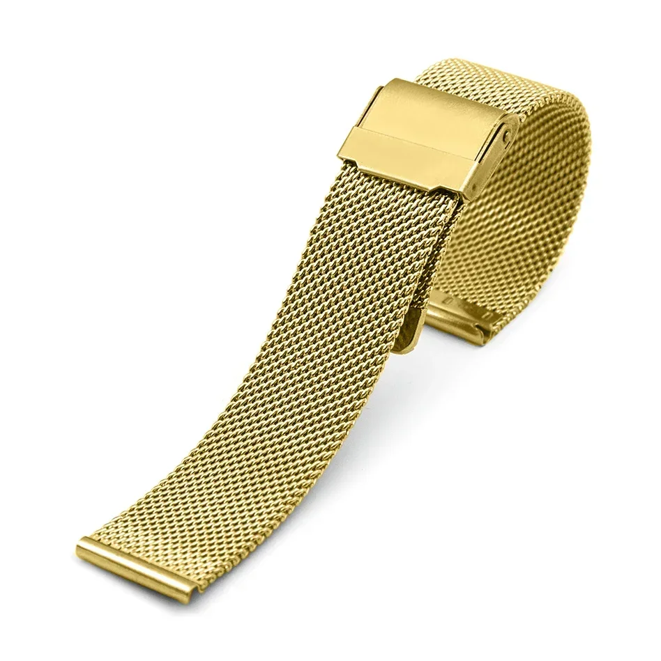 Milan ese Mesh Armband für Rolex Edelstahl Armband für DW Falt schnalle Gürtel 18 20mm 22 24mm Universal band für Seiko