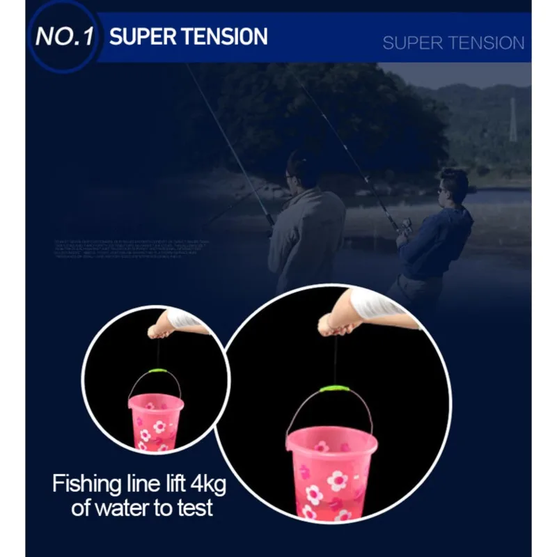 Linha de pesca trançada com Multifilament PE, super tensão, corte de água, seda crua, pesca da carpa, velocidade, 100m, 300m, topo