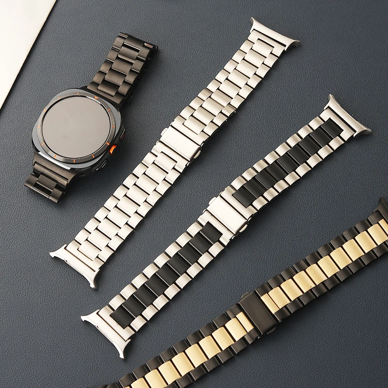 Metal Strap for Samsung Galaxy Watch Ultra LTE 47mm Band Stainless Steel Strap for Samsung Watch 7 44mm 40mm Wristband Correa