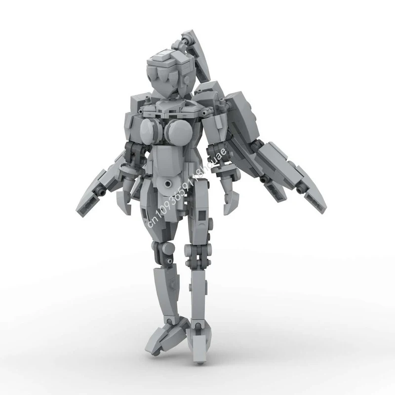 

300 шт. MOC Mecha-Girl_V3 nan строительные блоки Рождественский подарок STEAM обучение украшение дома DIY идеально подходит для интерьера