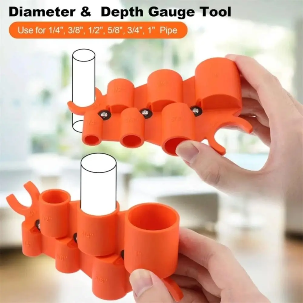 

Multifuntional Smooth Pipe Deburring Tool Versatile Repairs Precisions Depth Gauge Solid Efficient Pipe Reamer Plumbing Tool