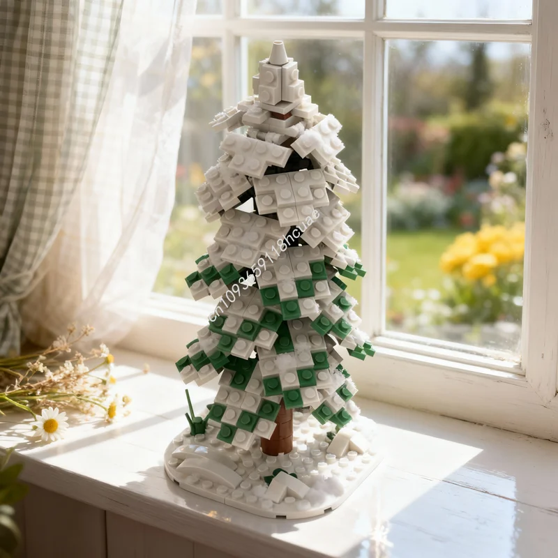 

288pcs MOC Winter Tree Realistic Forest Version Creator Model Building Blocks Architecture Toys Christmas Gifts DIY Kids