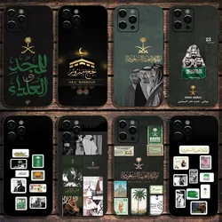 Kingdom Of Saudi Arabia Flag Phone Case For Apple iPhone 15,14,13,12,11,Pro,X,XS,Max,XR,Plus,Mini Soft Black Cover