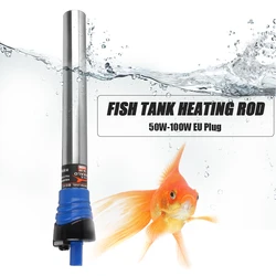 Adjustable Temperature Fish Tank Heating Rod Thermostat Heater Rod 220V EU Plug For Fish Tank Water Heating 50W/100W