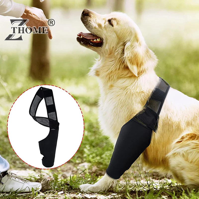 1Pc Dog Knee Pads Injury Recovery Fixed Support Brace Pet Protector Pain Relief Feet Cover Leg Joint Wrap Support Pet Recover