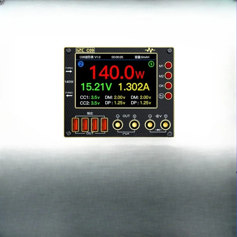 

i2C C09 waveform ammeter, multiple digital display modes, charge detection/voltage measurement, multimeter function