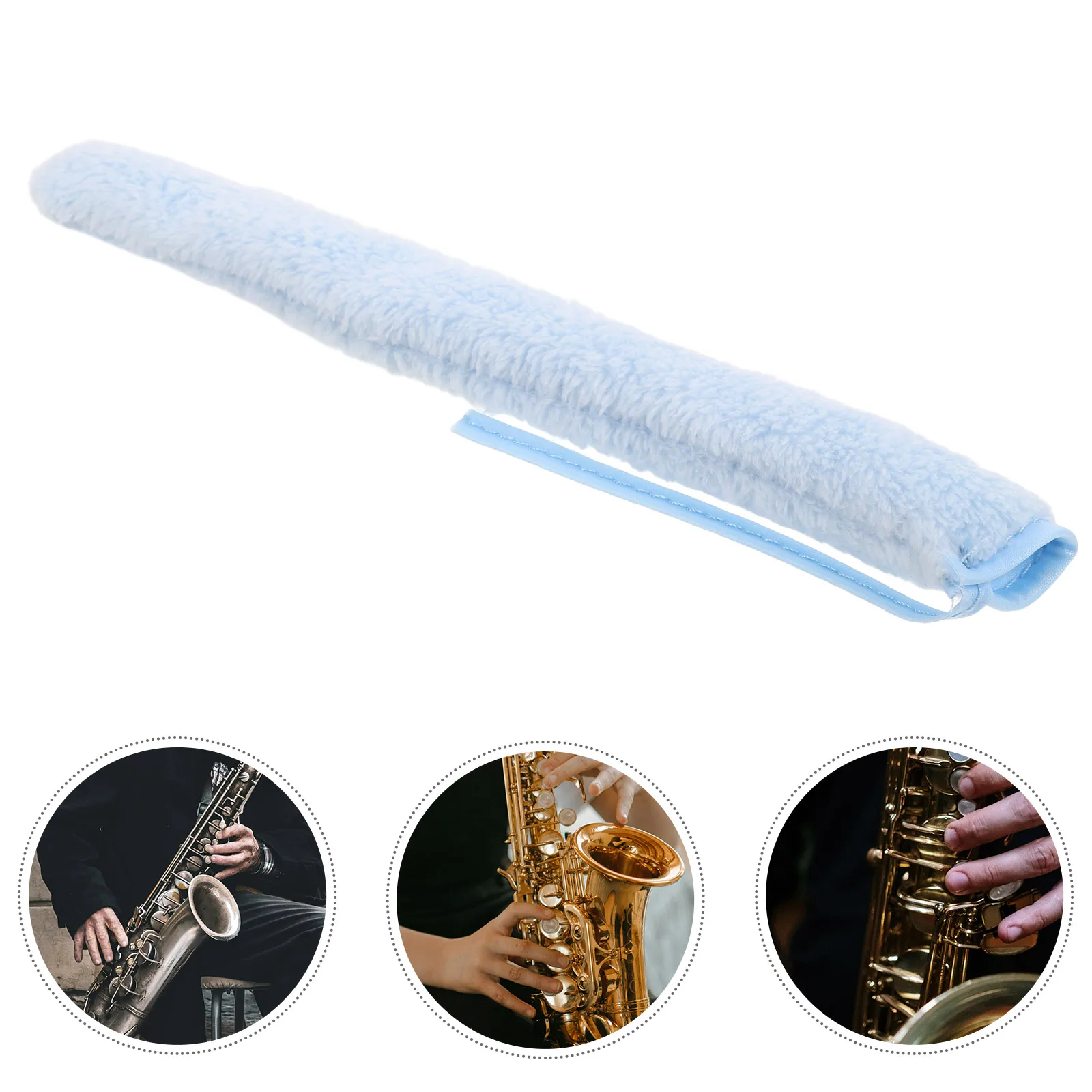 

Instrument Cleaning Tools Clarinet Care Brush Maintenance Swab for Tube Cloth Alto Sax Bore