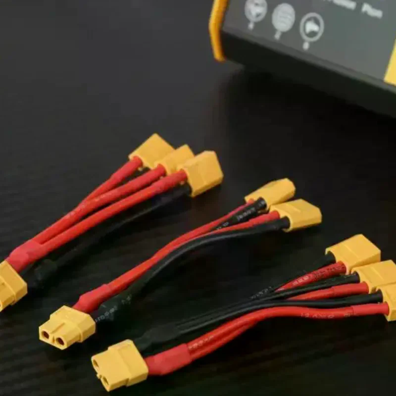 1Pcs 2/3-Way 12/14AWG Silicone Wire Male/Female Extension Y Splitter XT60 Parallel Battery Connector For Battery Charger Motor