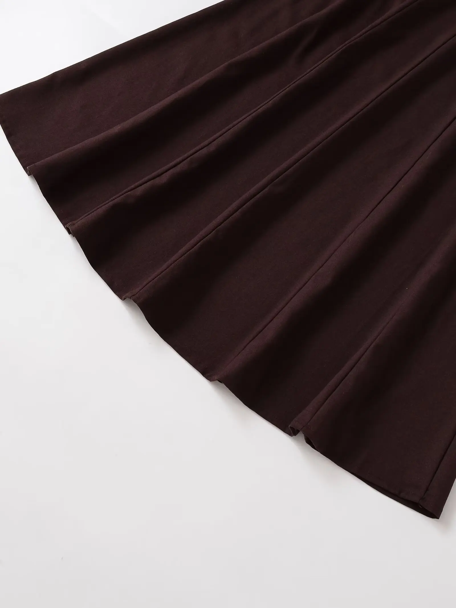 KONDALA Volwassen vintage rits elegante vintage herfst lange rok chique mode 2025, herfst streetwear casual a-lijn vrouwelijke rok