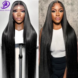 250 Density 46 48 Inch Straight HD Lace Front Human Hair Wigs Lace Frontal Wig 13x6 Transparent Lace Wigs Pre plucked Lace Wigs