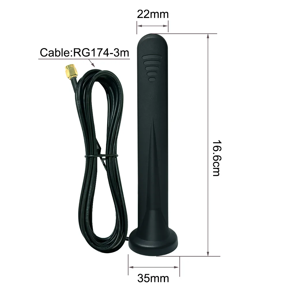 15dBi 5G 4G LTE 3G GPRS GSM Antenna 600-6000MHz Waterproof Magnetic Base Antenna Omni Signal Booster Amplifier