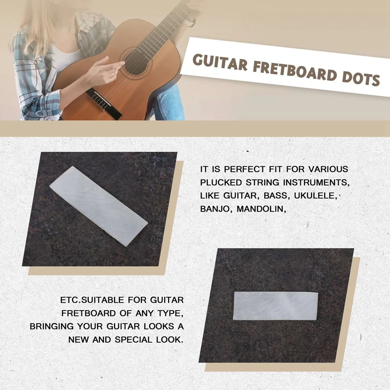 10Pcs Inlay Material White Mother Of Pearl Shell Blanks Sheet Rectangle Inlay Material For Guitar