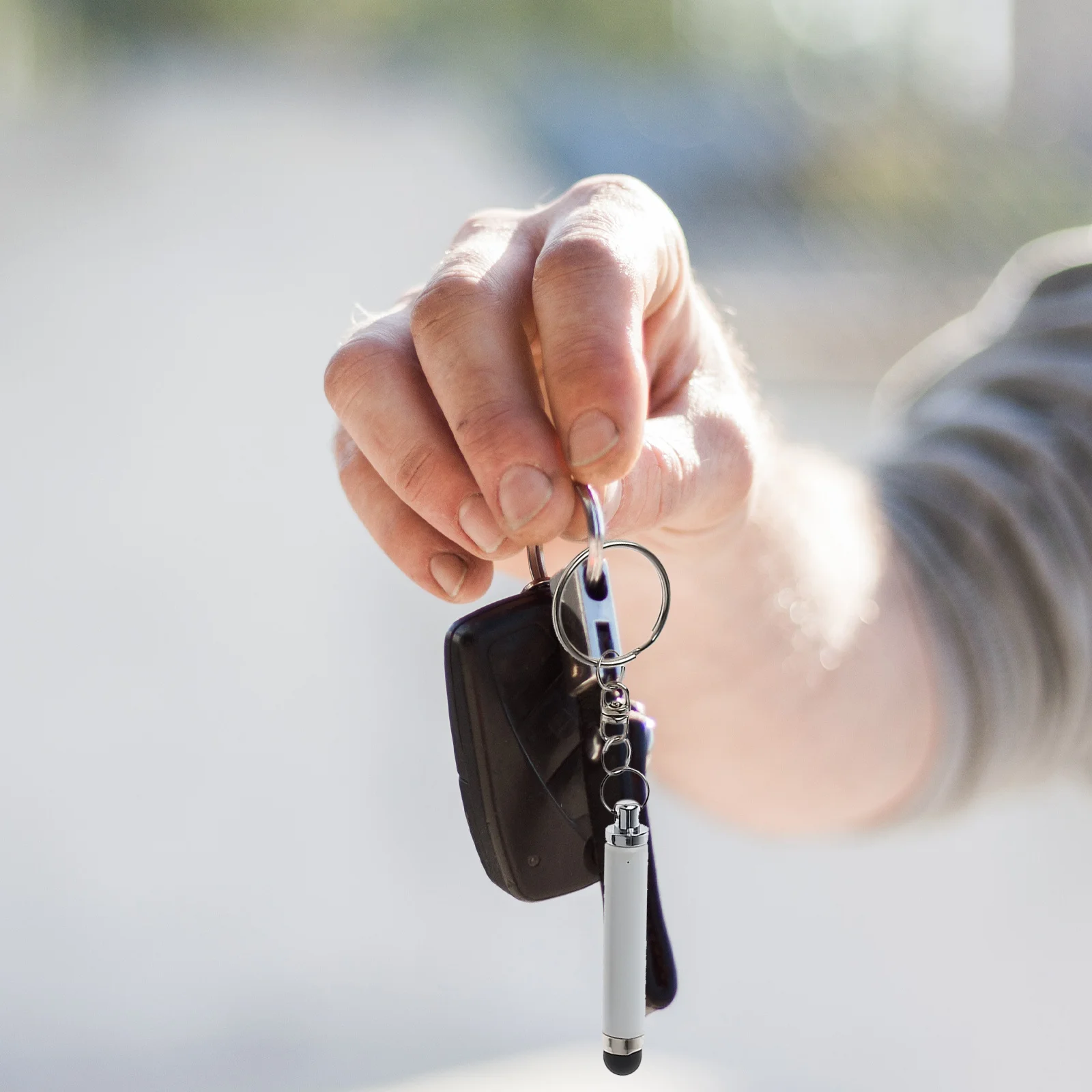 5Pcs Capacitive Stylus Pen Set Compact Touchscreen Writing Tool for Mobile Devices Keychain Design Easy Carry Portable Stylus