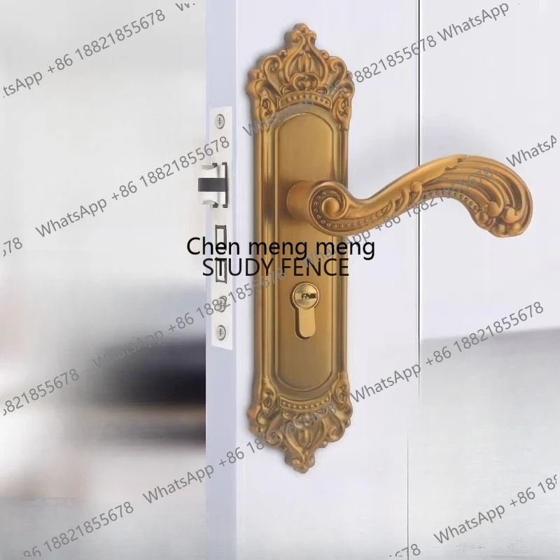 1 Set of Indoor Bedroom Door Lock Set Suitable for New Door Installation Room/bathroom Lock Hardware Accessories with A Key