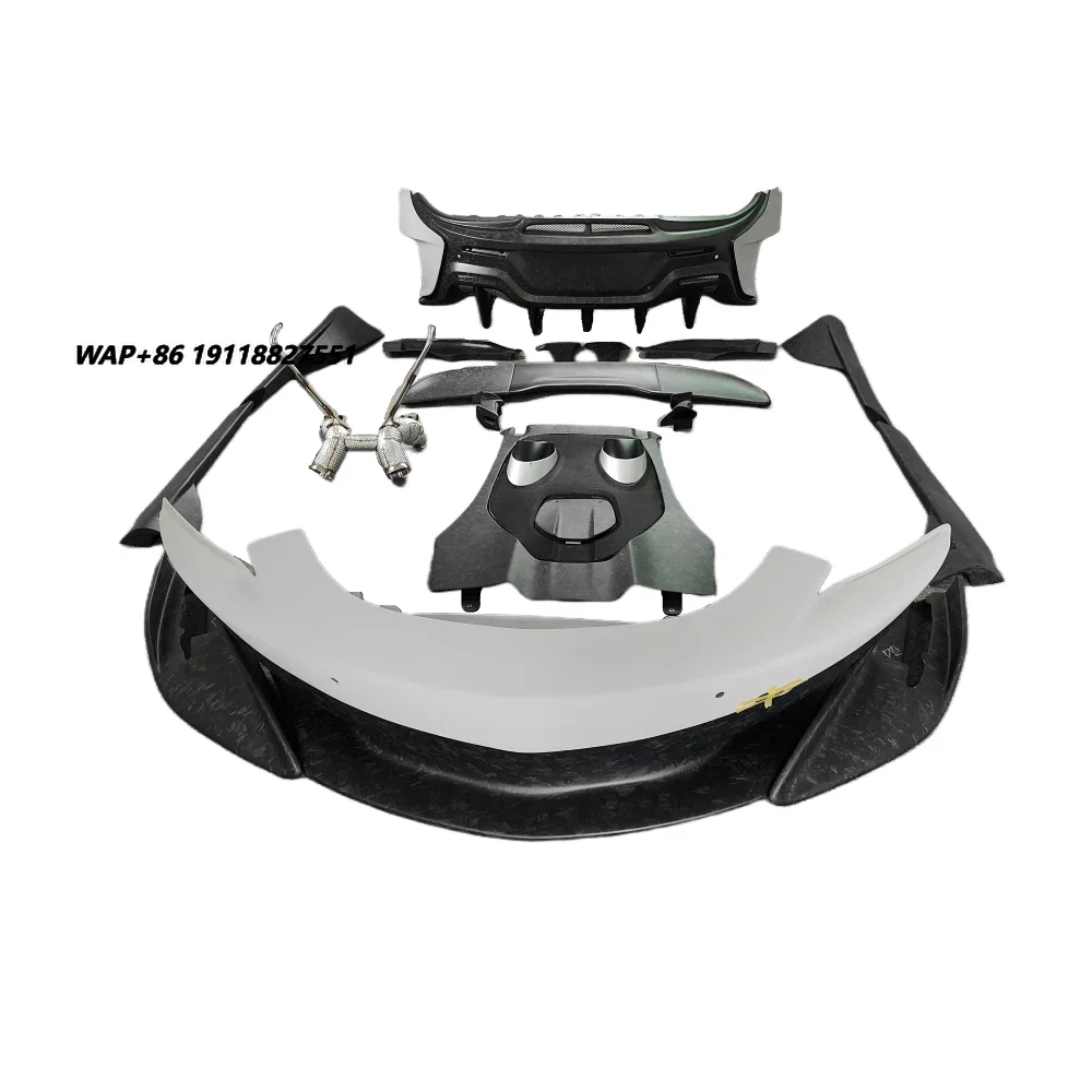 600LT Style Carbon Fiber Body Parts for McLaren 570S540C Convertible Front & Rear Bumpers Side Skirts Rear Spoiler