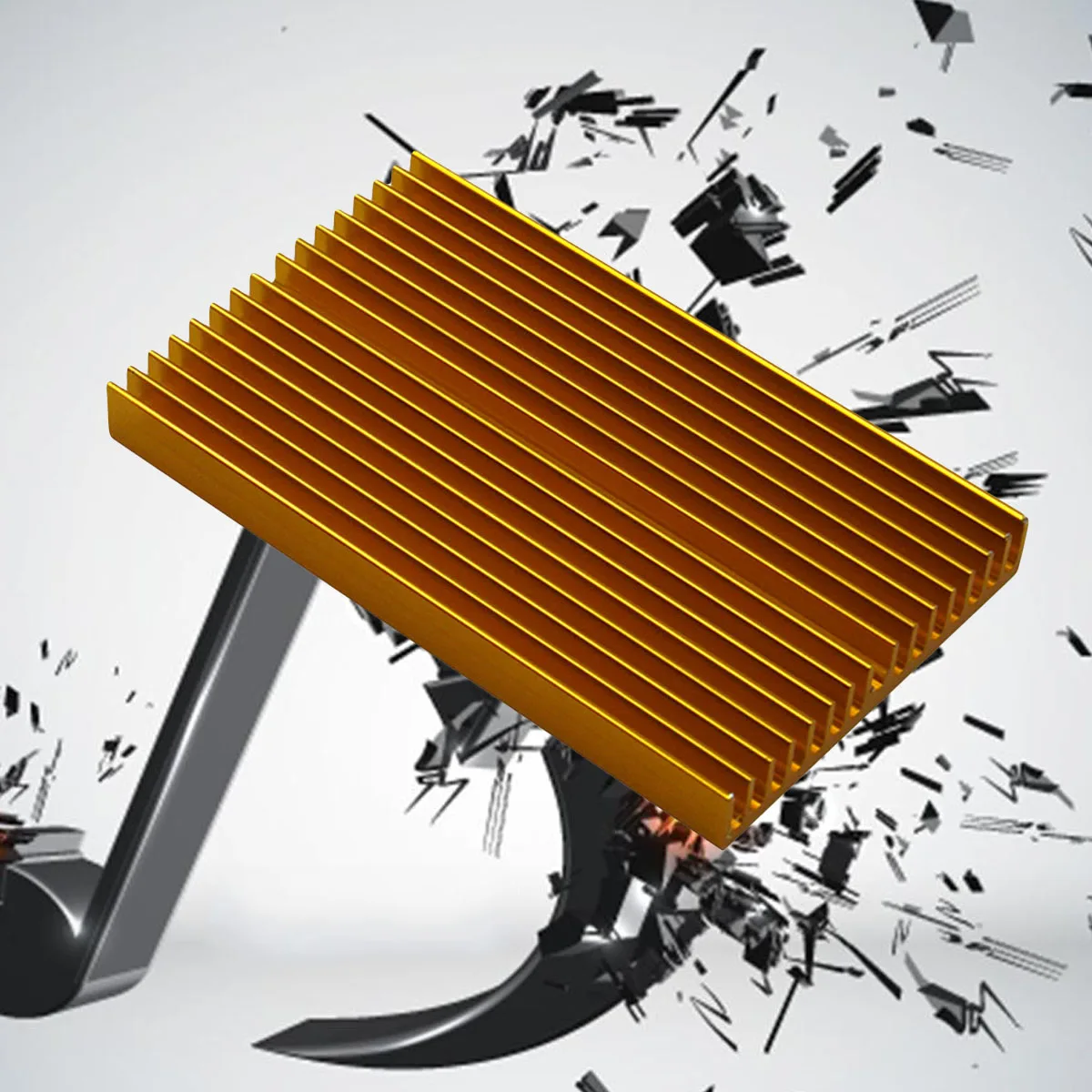 

Electronic Heat Sink Heatsink Ram Aluminum Radiator Cooling Block for Chip High Power