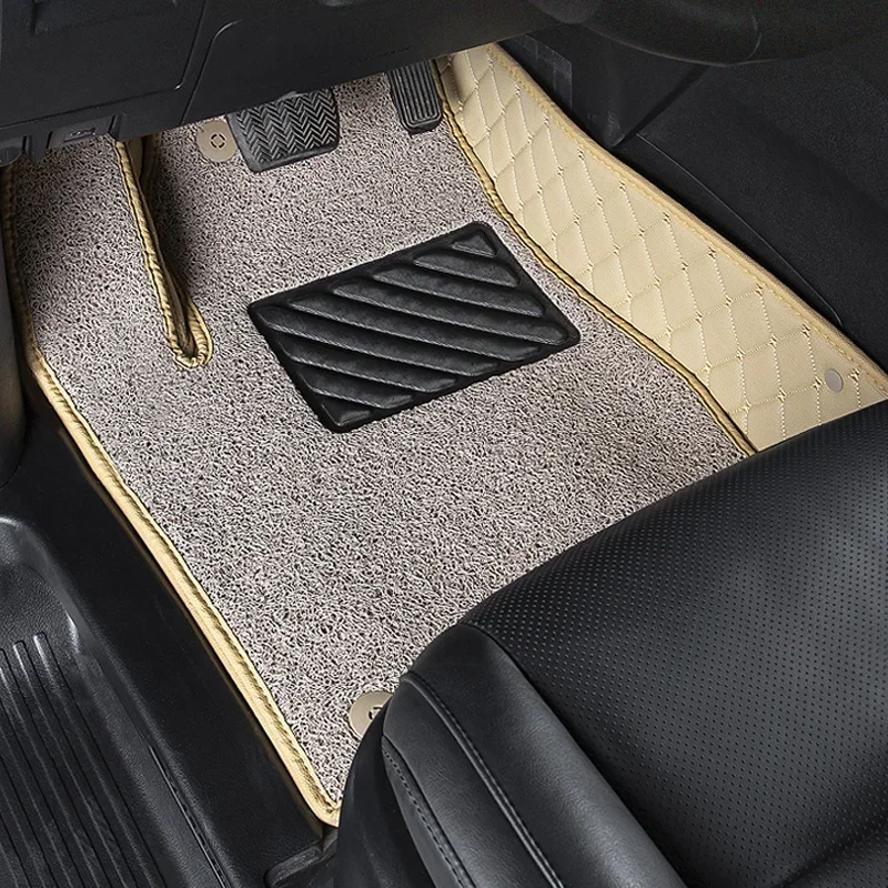 For alphard/vellfire  2008 2022 leather custom fit car floor mats  left/right Car Accesorios