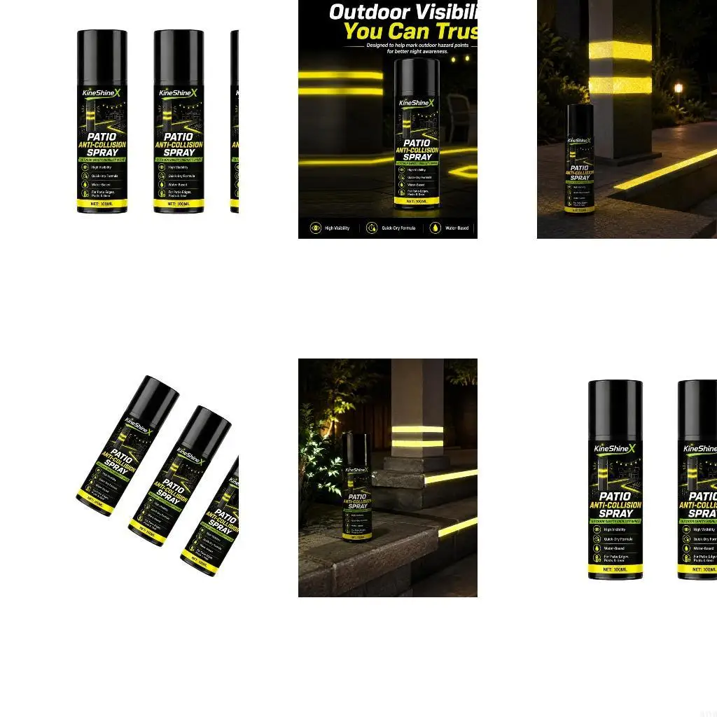 Outdoor Marking Coating, Night Reflective Sprayer, 100 Milliliters for Targeted Application to Edges, Stair Treads, Posts, M4YD