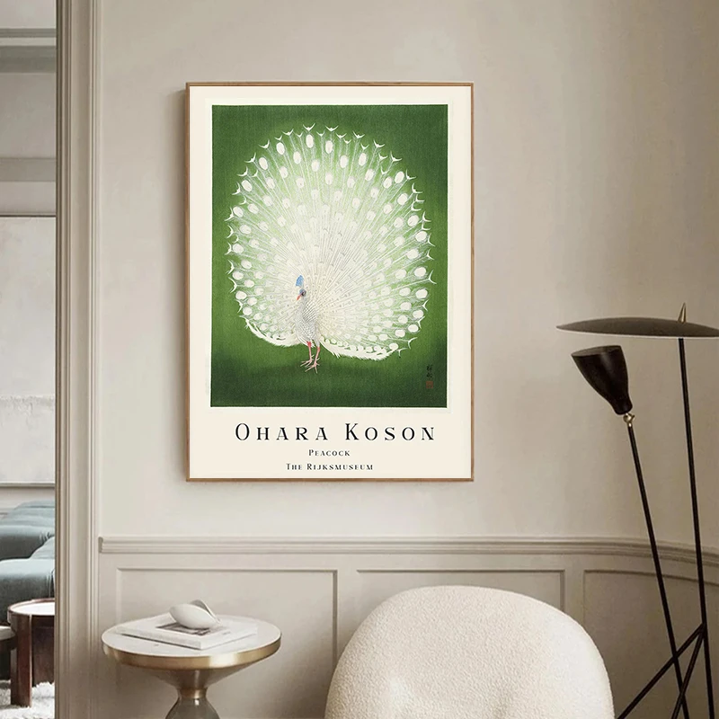 Japanese Ohara Koson Works Posters Vintage Ukiyo-e Flower and Bird Painting Prints Ukiyo-e Wall Picture Home Room Decoration
