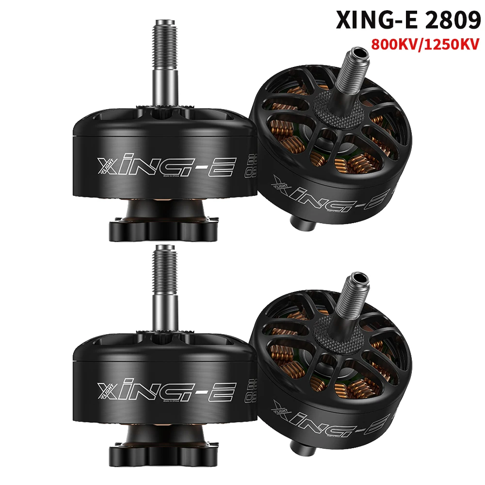 

IFlight XING-E 2809 Cinelifter Motor 800KV 1250KV 4-6S FPV, бесщеточный двигатель с 5 мм стальным валом для FPV Long Racing RC Drone