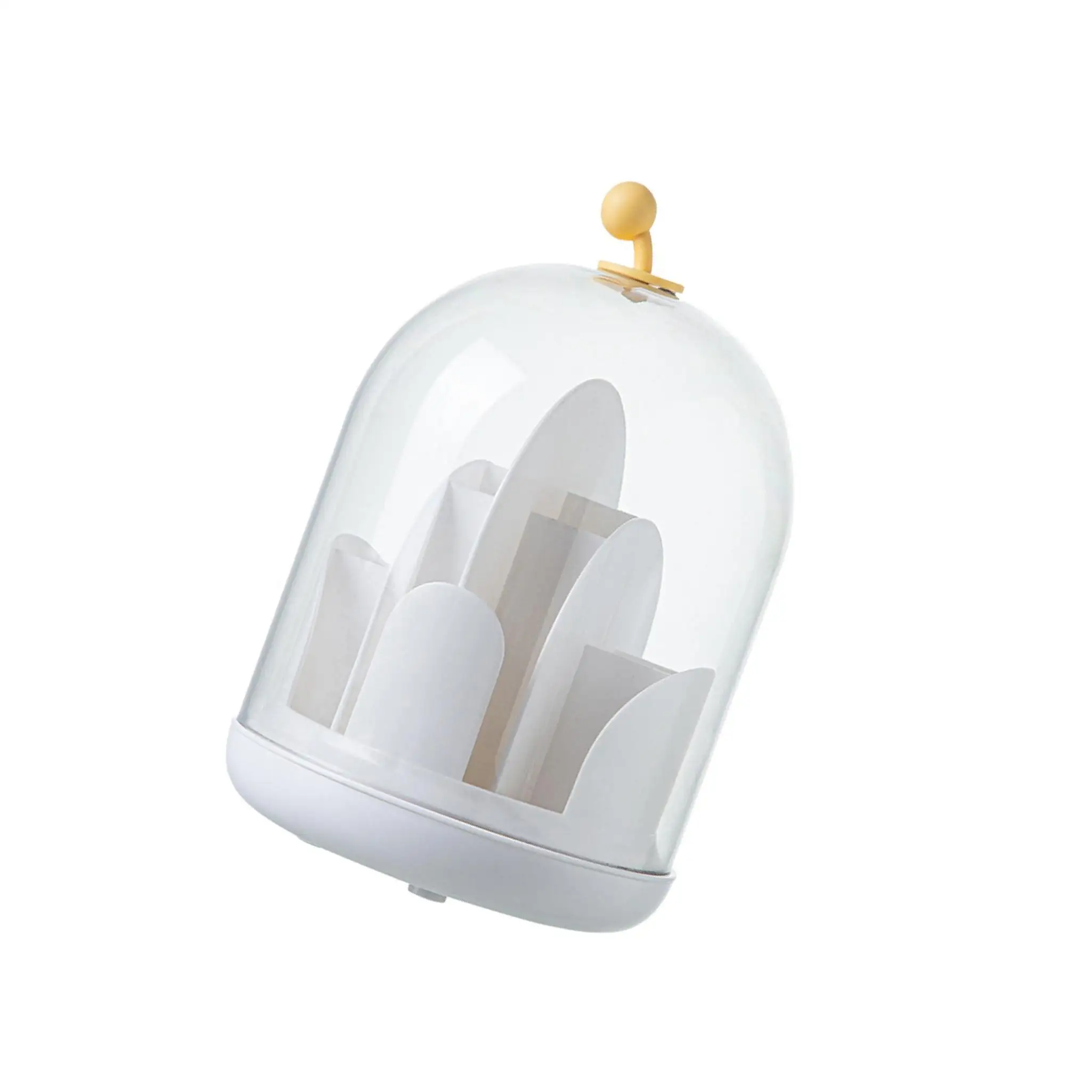 

Makeup Brush Storage Box 5 Grids Cute for Desk Organizer pink