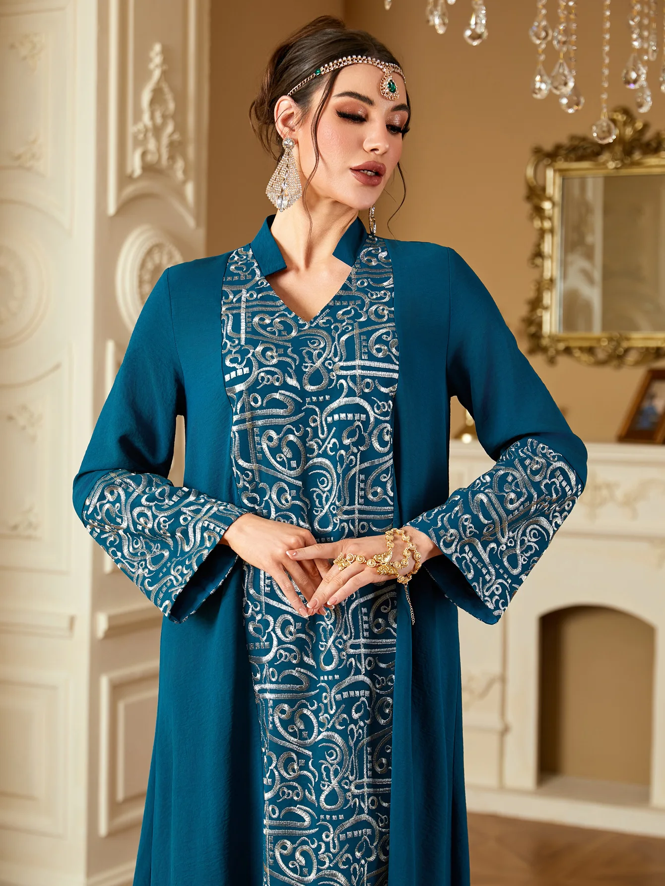 

Дубай Абая для женщин праздничное платье Джалабия с вышивкой Рамадан Ид мусульманские платья Марокко арабский халат вечернее турецкое кафтан платье